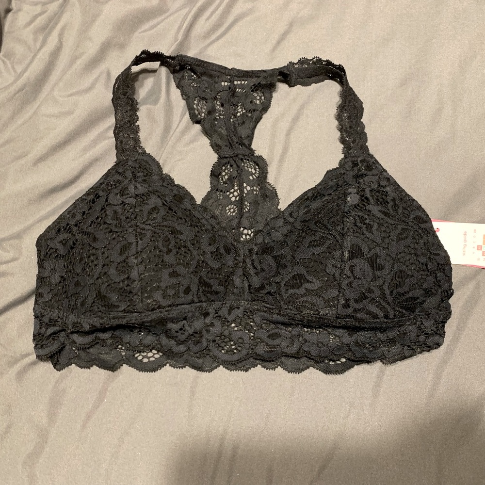 Xhilaration Black Racerback Bralette - Small - NWT
